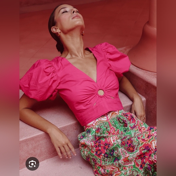Cleobella Tops - CLEOBELLA Avila Top in Magenta. Size XSmall EUC
